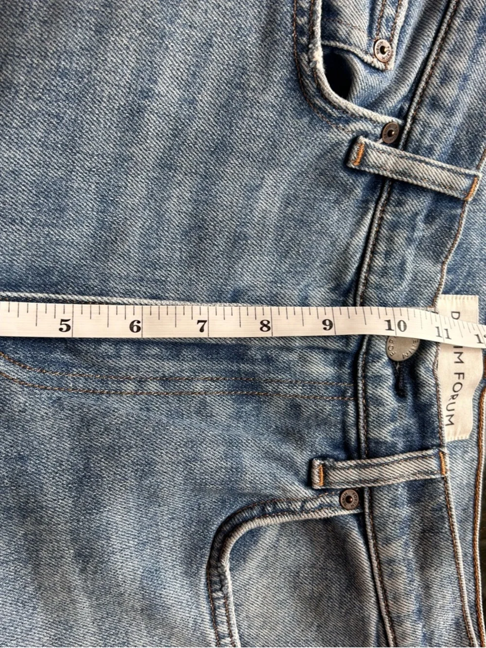 Aritizia Denim Forum The Twiggy High Rise Flare 28L. Sz 25. Organic cotton - Picture 7 of 8